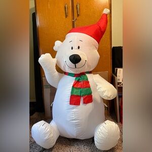 Gemmy Christmas Polar Bear Inflatable Lighted Lowes Exclusive 3.51ft